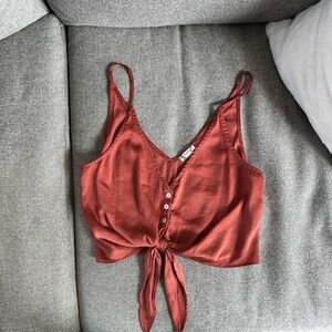 Free people Tie-Front Top